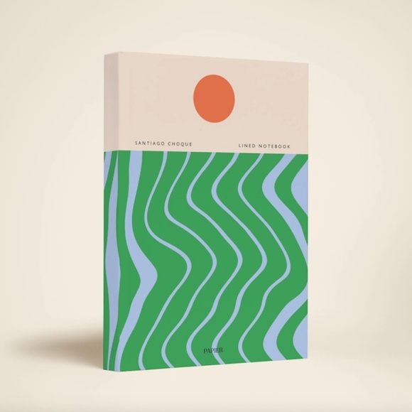 PAPIER Beach Towel Hardcover Lined Notebook - NWT ($32 Retail) - Picture 1 of 8